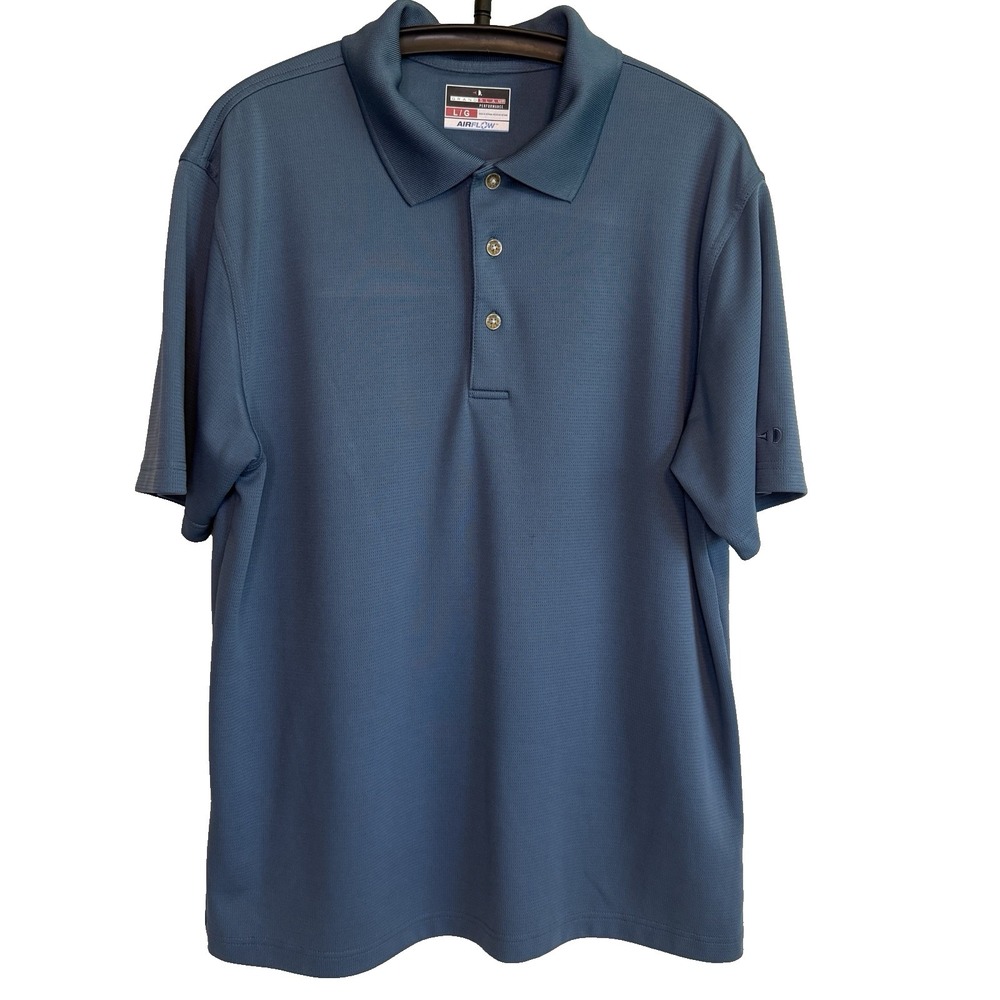 Grand Slam Performance Mens Golf Polo Shirt L Activewear Sports Casual Timeless